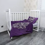 Sablio Mikroplyšové povlečení do dětské postýlky BLACK PANTHER wakanda forever Bílý - 100x135 / 40x60