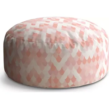 Taburet Sablio Kulatý taburet Circle Růžové obloučky: 38x48 cm - Sablio