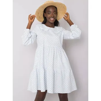 Dámské šaty Šaty 123 SK 187576.40P bílá a modrá S