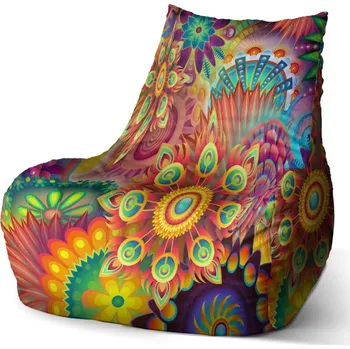 Sedací pytel Sedací vak Bean Barevné obrazce - Sablio - 60 x 70 x 70 cm