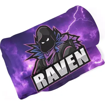 deka Sablio Deka FORTNITE RAVEN Fialová bouře - 150x120 cm