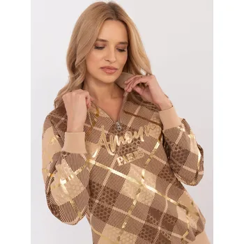 Dámská mikina Mikina CLM BL 1259.59 camel XL