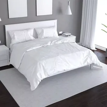 Povlečení Saténové povlečení Bílá - Sablio - 140x200 / 90x70