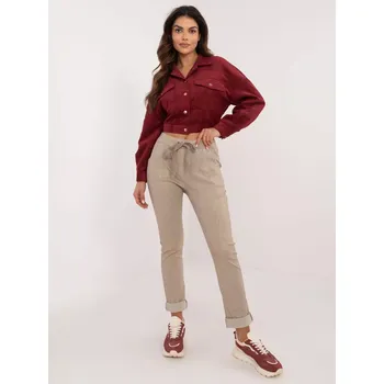 Dámské kalhoty Kalhoty DHJ SP 21258.32 béžové jedna velikost