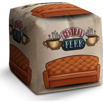 Taburet Sablio Taburet Cube Seriál přátelé CENTRAL PERK Gauč: 40x40x40 cm