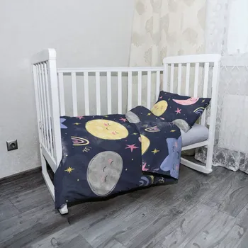 Povlečení Sablio Mikroplyšové povlečení do dětské postýlky Dětské nebe - 100x135 / 40x60