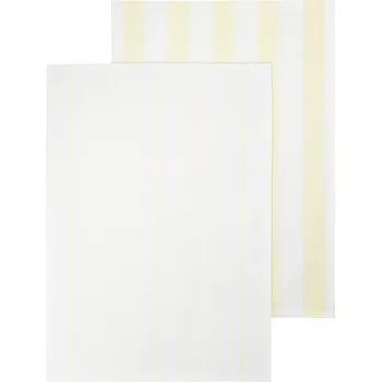 Blomus TAULO sada 2 utěrek 50 x 70 cm pruhy bílá & žlutá