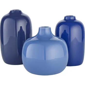 Blomus CEOLA set 3 váz lesklé modré světlé tmavé