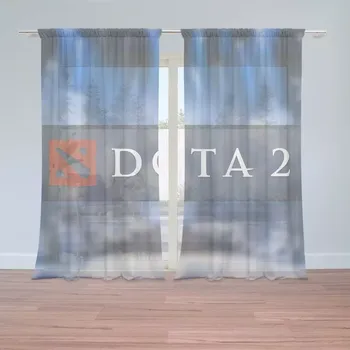Záclona Sablio Záclony DOTA 2 Modrá: 2 ks - 150x250 cm - Sablio