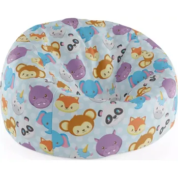 Sedací pytel Sablio Sedací vak Cocoon Zoo pro děti - 75 x 45 x 35 cm