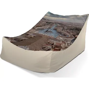 Sedací pytel Sedací vak Lounge Řím Vatikán Svatopetrské náměstí - Sablio - 120 x 100 x 80 cm