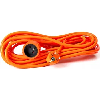 Napájecí kabel Prodlužovací Kabel jednoduchý PLATINET 10 m 1 ks zásuvka oranžový