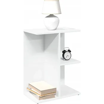 Noční stolek Noční stolek, bílá, 46,5x29x61 cm, dřevotříska