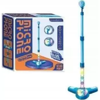 Obraz Mikrofon se stativem a svítící základnou