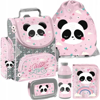 Školní batoh Školní batoh jednokomorový Paso černý, růžový, vícebarevný