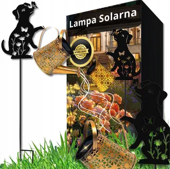 Venkovní osvětlení SOLÁRNÍ ZAPICHOVACÍ LAMPA KONVIČKA ZAHRADNÍ LED 80 CM