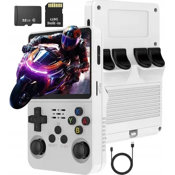 Herní konzole R36S RETRO HERNÍ KONZOLE 40000 HER MINI PŘENOSNÁ KONZOLE 32GB+128GB