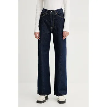 Dámské džíny Džíny Levi's RIBCAGE WIDE LEG A6081 námořnická modř 59J, vel. 30/34