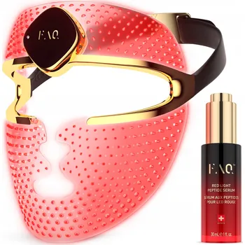 Pleťová maska FAQ 202 8barevná LED maska na obličej + Sada sér FAQ Red Light Peptide