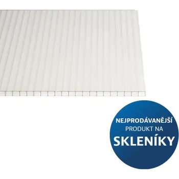 Polykarbonátová deska PC dutinkový čirý 6mm, Rozměr 2,1 x 2 7456