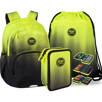 Školní batoh Školní batoh vícekomorový CoolPack černý, odstíny žluté a zlaté 23 l