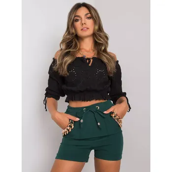 Dámské kraťasy Šortky DHJ SN 13260.38P tmavě zelená M