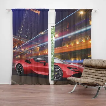 Závěs Sablio Závěsy Ferrari na ulici: 2ks 140x250cm