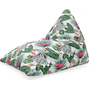 Sedací pytel Sablio Sedací vak Triangl Zebra a Plameňák: 120 x 100 x 100 cm - Sablio