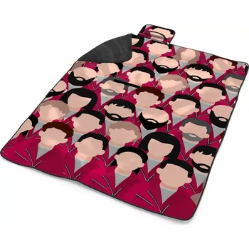 deka Sablio Plážová deka Money heist Anonymní tváře: 200x140 cm