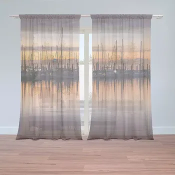 Záclona Sablio Záclony Večerní přístav: 2 ks - 150x250 cm - Sablio