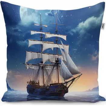 Dekorativní polštářek Dekorační polštář Plachetnice mezi horami - Sablio - 40x40 cm