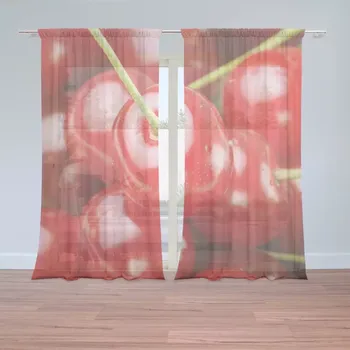 Záclona Sablio Záclony Třešně: 2 ks - 150x250 cm - Sablio