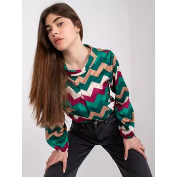 Dámská košile Halenka DHJ BZ 12311.49P tmavě zelená jedna velikost