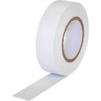 Izolační páska PVC silná voděodolná elektrická 1,5 cm x 10 m bílá nová