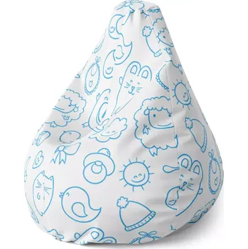 Sedací pytel Sedací vak Pear Kreslení - Sablio - 70 x 95 x 15 cm