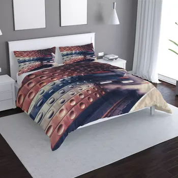 Povlečení Saténové povlečení Metro v barevné stanici - Sablio - 140x220 / 90x70