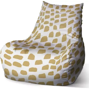 Sedací pytel Sedací vak Bean Zlaté tahy štětcem - Sablio - 100 x 90 x 45 cm