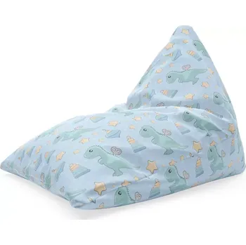 Sedací pytel Sablio Sedací vak Triangl Natahovací dinosaurus: 120 x 100 x 100 cm - Sablio