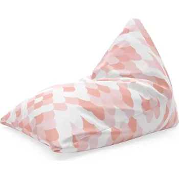 Sedací pytel Sablio Sedací vak Triangl Růžové obloučky: 120 x 100 x 100 cm - Sablio