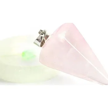 Přívěsek Křišťálový kuželový přívěsek z kamene | komponent na výrobu šperků - FSJ