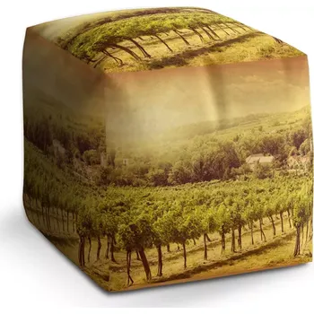 Taburet Sablio Taburet Kostka Vinice: 40x40x40 cm - Sablio