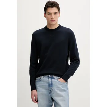 Pánský svetr Bavlněný svetr HUGO San Cassius-C2 50553588 námořnická modř 59X, vel. XXL