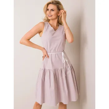 Dámské šaty Šaty LK SK 508215.30P bílá béžová 42