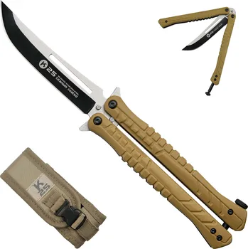 Sport Albainox Taktický balisong "DESERT COYOTE" s pouzdrem