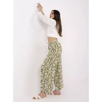 Dámské kalhoty Kalhoty D73771M62237H olivově zelené XS