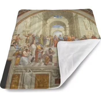 Dětská deka Sablio Dětská deka pro miminko Athénská škola - Raffael Santi - 80x100 cm