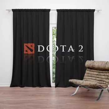 Závěs Sablio Závěsy DOTA 2 Černá: 2 ks - 140x250 cm - Sablio