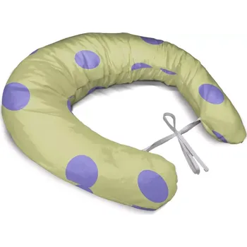 Kojící polštář Sablio Těhotenský polštář Fialové tečky