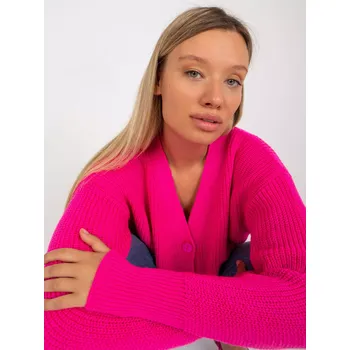 Dámský svetr Dámský svetr LC SW 0321 fluo růžový jedna velikost