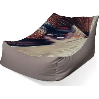 Sedací pytel Sablio Sedací vak Lounge Metro v barevné stanici - 80 x 95 x 50 cm
